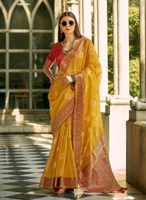 Looking These Party Wear Saree in Fine Colored.These Saree And Blouse is Fabricated On Tissue Silk.Its Beautified With Weaving Jari Designer.