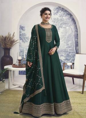 Garb These Party Wear Anarkali Suit in Fine Colored Pair With Bottom And Dupatta.These Top Are Silk Georgette And Dupatta Are Fabricated On Georgette Pair With Santoon Bottom.Its Beautified With Santoon Inner.Its Beautified With Heavy Designer Embroidery Work.