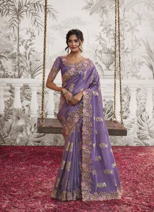 Looking These Party Wear Saree in Fine Colored.These Saree Are Dola Viscose Silk And Blouse is Fabricated On Silk.Its Beautified With Heavy Designer Embroidery Work.