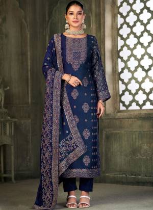 Attrective Looking These Salwar Suit in Fine Colored Pair With Bottom And Dupatta.These Top And Dupatta Are Fabricated On Viscose Pashmina Pair With Pashmina Bottom.Its Beautified With Wevon Designer, Embroidery Work.