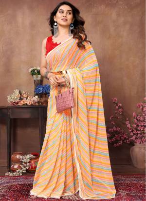 Garb These Rady To Wear Saree in Fine Colored.These Saree Are Georgette And Blouse is Fabricated On Banglori Pair.Its Beautified With Designer Printed.