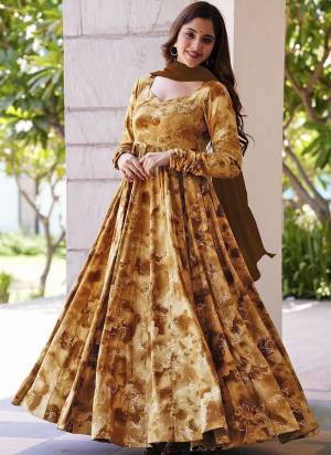 Attrective Looking These Beautiful Looking Readymade Long Gown With Dupatta.These Gown Are Rayon Fabricated With Georgette Dupatta.Its Beautified With Designer Digital Printed.