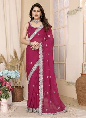 Looking These Party Wear Saree in Fine Colored.These Saree Are Zomato Chiffon And Blouse is Zamato Chiffon Fabricated.Its Beautified With Designer Sequance Embroidery Work.