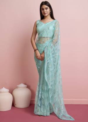 Looking These Designer Saree in Fine Colored.These Saree Are Soft Net And Blouse is Art Silk Fabricated.Its Beautified With Designer Sequance Embroidery Work.