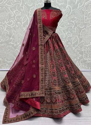 For A Fancy Designer Look,Grab These Lehenga Choli With 2 Dupatta in Fine Colored.These Lehenga And Choli Are Velvet And Dupatta Are Fabricated On Soft Net & Velvet Pair.Its Beautified With Designer Patch,Dori, Thread,Jari Embroidery Diamond Work.