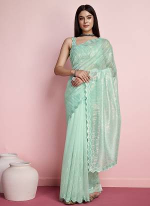 Garb These Designer Party Wear Saree in Fine Colored.These Saree Are Silver Twill Net And Blouse is Silver Twill Net Fabricated.Its Beautified With Designer Thread,Sequance Embroidery Work.