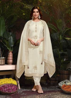 Attrective These Beautiful Looking Readymade Suits.These Top And Dupatta Are Natural Viscose And Bottom Are Natural Viscose Fabricated.Its Beautified With Jacquard Butti Disigner With Hand Work.