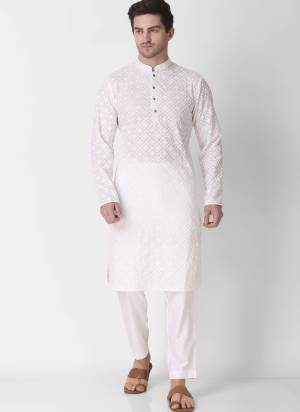 Garb These Designer Mens Wear Kurta.Its Cotton Fabriced.Its Designer Thread,Sequance Embroidery Work