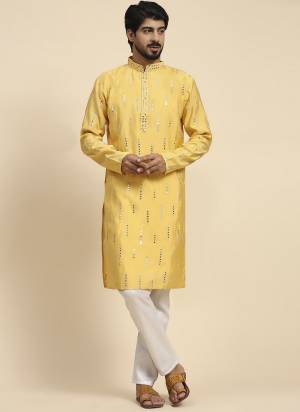 For A festive Wear,Grab These Readymade Kurta in Fine Colored.These Kurta is Fabricated On Silk With Designer Mirror Embroidry Work.Buy Now.