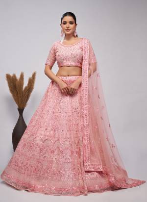 For A Fancy Designer Look,Grab These Lehenga Choli With Dupatta in Fine Colored.These Lehenga And Choli Are Soft Net And Dupatta Are Fabricated On Soft Net Pair.Its Beautified With Designer Sequance,Cut Dana Embroidery,Bead Work.