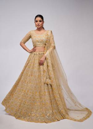 For A Fancy Designer Look,Grab These Lehenga Choli With Dupatta in Fine Colored.These Lehenga And Choli Are Soft Net And Dupatta Are Fabricated On Soft Net Pair.Its Beautified With Designer Sequance,Cut Dana Embroidery,Diamond,Stone Work.