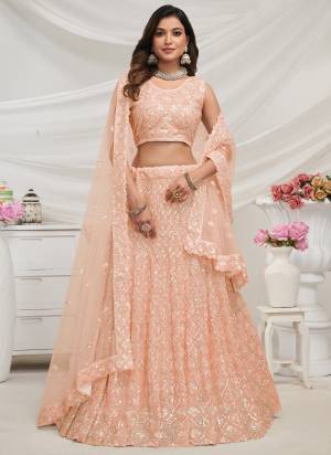 For A Fancy Designer Look,Grab These Lehenga Choli With Dupatta in Fine Colored.These Lehenga And Choli Are Soft Net And Dupatta Are Fabricated On Soft Net Pair.Its Beautified With Designer Sequance Embroidery,Stone Work.