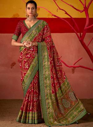 Garb These Party Wear Saree in Fine Colored.These Saree And Blouse is Fabricated On Brasso Silk Pair.Its Beautified With Wevon Jari Border Designer With Designer Patola Printed.