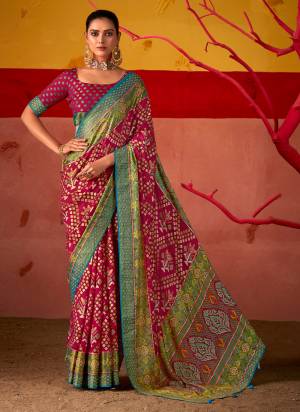 Garb These Party Wear Saree in Fine Colored.These Saree And Blouse is Fabricated On Brasso Silk Pair.Its Beautified With Wevon Jari Border Designer With Designer Patola Printed.