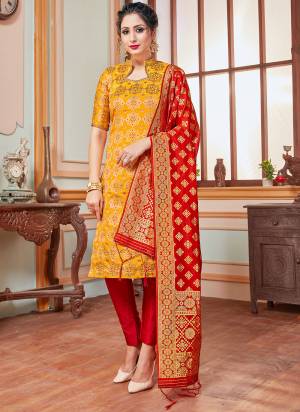 Grab This Readymade Suits In Fine Color.These Top And Bottom Are Banarasi Silk And Dupatta Are Banarasi Silk Fabricated Beautified With Wevon Designer. It Is Light In Weight And Easy To Carry All Day Long. 