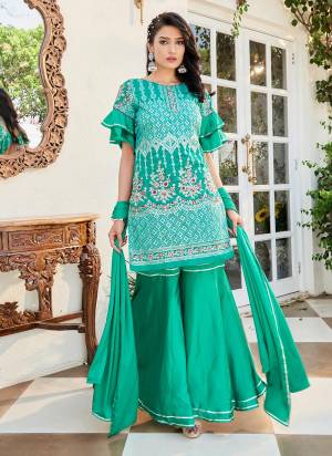 Grab This Readymade Suits In Fine Color Top Are Cotton And Bottom Are Satin And Dupatta Are Satin Fabricated Beautified With Designer Embroidery Work. It Is Light In Weight And Easy To Carry All Day Long. 