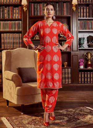 Grab This Readymade Suits In Fine Color Top And Bottom Are Rayon Fabricated Beautified With Foil Printed Designer. It Is Light In Weight And Easy To Carry All Day Long. 