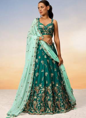 Attrective Looking This Partywear Fine Color Heavy Designer Choli Fabric Georgette And Lahenga Georgette And Dupatta Georgette In Fabricated Beautified With Attrective Designer Thread,Sequance Embroidery Work. Buy Now.