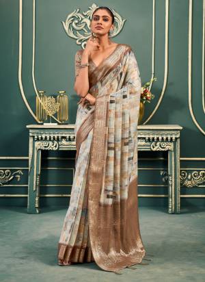 Looking These Party Wear Saree in Fine Colored.These Saree And Blouse is Fabricated On Modal Cotton.Its Beautified With Weaving Jari Border Pallu Designer With Digital Printed.