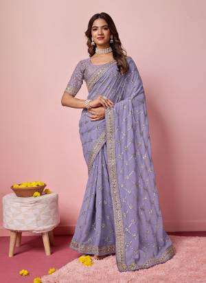 Garb These Party Wear Saree in Fine Colored.These Saree Are Georgette And Blouse is Georgette Fabricated.Its Beautified With Designer Coding,Sequance Embroidery Work.