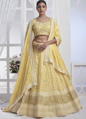 For A Designer Look,Grab These Lehenga Choli in Fine Colored.These Lehenga And Blouse Are Fabricated On Chiffon Pair With Chiffon Dupatta.Its Beautified With Designer Multy Thread,Sequance Embroidery Work.