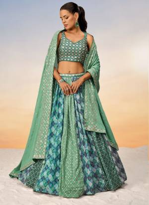 Attrective Looking This Partywear Fine Color Heavy Designer Choli Are Chiffon And Lahenga Chiffon And Dupatta Chiffon In Fabricated Beautified With Attrective Designer Thread,Sequance Embroidery Work. Buy Now.