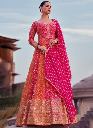 Looking These Designer Anarkali Suit in Fine Colored Pair With Bottom And Dupatta.These Top And Dupatta Are Fabricated On Georgette Pair With Santoon Bottom.Its Beautified With Santoon Inner.Its Beautified With Heavy Designer Embroidery Work.