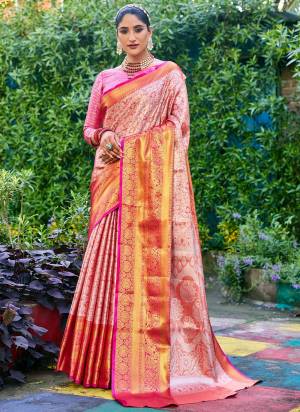 Attrective These Party Wear Saree in Fine Colored.These Saree And Blouse is Fabricated On Banarasi Handloom Silk.Its Beautified With Heavy Weavon Designer.