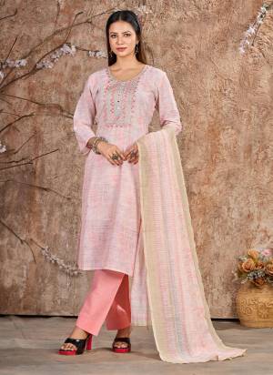 Attrective These Party Wear Suit in Fine Colored Pair With Bottom And Dupatta.These Top And Dupatta Are Lilen Cotton And Pair With Cotton Bottom.Its Beautified With Cotton Inner.Its Beautified With Floral Printed With Designer Embroidery Work.