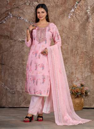 Attrective These Party Wear Suit in Fine Colored Pair With Bottom And Dupatta.These Top And Dupatta Are Lilen Cotton And Pair With Cotton Bottom.Its Beautified With Cotton Inner.Its Beautified With Floral Printed With Designer Embroidery Work.