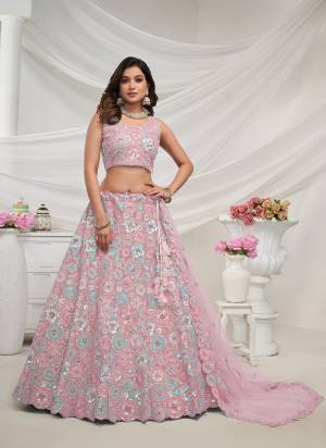 For A Fancy Designer Look,Grab These Lehenga Choli With Dupatta in Fine Colored.These Lehenga And Choli Are Soft Net And Dupatta Are Fabricated On Soft Net Pair.Its Beautified With Designer Heavy Embroidery,Stone Work.