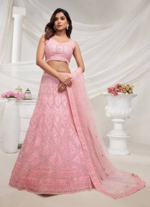 For A Fancy Designer Look,Grab These Lehenga Choli With Dupatta in Fine Colored.These Lehenga And Choli Are Soft Net And Dupatta Are Fabricated On Soft Net Pair.Its Beautified With Designer Heavy Embroidery,Stone Work.