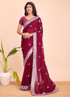 Garb These Festive Wear Saree in Fine Colored.These Saree Are Twinkal Silk And Blouse is Fabricated On Banglori.Its Beautified With Heavy Designer Sequance Embroidery Work.