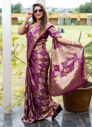 Looking These Festive Wear Saree in Fine Colored.These Saree And Blouse is Fabricated On Silk.Its Beautified With Wevon Jari Designer With Bandhej Printed.