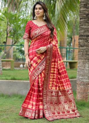 Garb These Festive Wear Saree in Fine Colored.These Saree And Blouse is Fabricated On Dola Silk.Its Beautified With Wevon Border Pallu Designer With Sibori Printed.