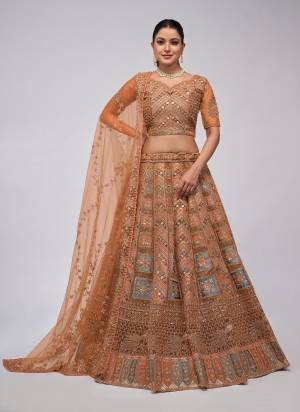 For A Fancy Designer Look,Grab These Lehenga Choli With Dupatta in Fine Colored.These Lehenga And Choli Are Soft Net And Dupatta Are Fabricated On Soft Net Pair.Its Beautified With Designer Sequance Embroidery,Stone Work.