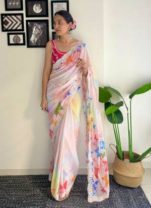 Looking These Party Wear Saree in Fine Colored.These Saree Are Georgette And Blouse is Daimond Silk Fabricated.Its Beautified With Designer Digital Printed With Coding,Sequance Embroidery Work.