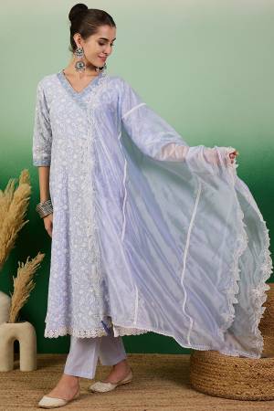 Attrective These Beautiful Looking Readymade Top Bottom With Duaptta.These Top And Bottom Are Cotton Fabricated And Organza Dupatta.Its Beautified With Heavy Disigner Thread Embroidery Work.