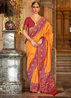 Garb These Party Wear Saree in Fine Colored.These Saree And Blouse is Fabricated On S V P Silk.Its Beautified With Weaving Jari Border Pallu Designer With Printed.