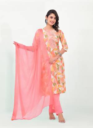 Garb These Beautiful Looking Readymade Suits.These Top Are Modal Cotton And Bottom Are Modal Cotton And Dupatta Are Art Silk Fabricated.Its Beautified With Disigner Printed With Embroidery Work.