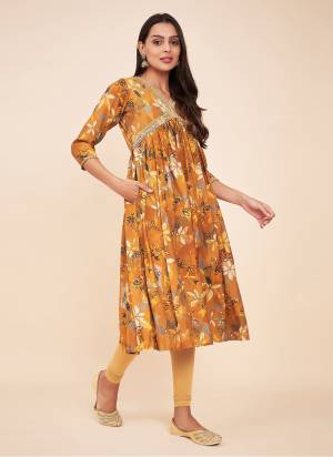 Looking These Beautiful Looking Readymade Long Kurti.These Kurti Are Silk Blend Fabricated.Its Beautified With Disigner Printed.