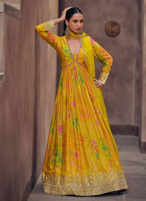 Attrective These Party Wear Anarkali Suit in Fine Colored Pair With Bottom And Dupatta.These Top Are Georgette And Dupatta Are Net And Pair With Santoon Bottom.Its Beautified With Santoon Inner.Its Beautified With Designer Printed With Embroidery Work.