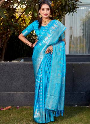 Looking These Festive Wear Saree in Fine Colored.These Saree And Blouse is Fabricated On Satin Silk.Its Beautified With Weaving Jacquard Jari Designer.