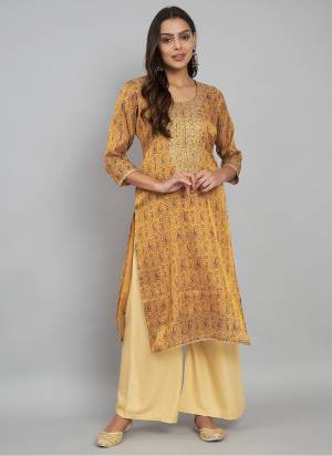 Looking These Beautiful Looking Readymade Long Kurti.These Kurti Are Tissue Silk Fabricated.Its Beautified With Disigner Printed With Embroidery Work.