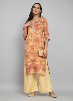 Looking These Beautiful Looking Readymade Long Kurti.These Kurti Are Tissue Silk Fabricated.Its Beautified With Disigner Printed With Embroidery Work.