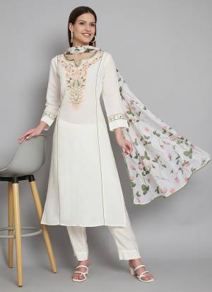 Garb These Beautiful Looking Readymade Suits.These Top Are Silk Blend And Bottom Are Silk Blend And Dupatta Are Mal Fabricated.Its Beautified With Embroidery Work With Printed Dupatta.