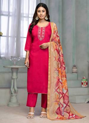 Attrective These Beautiful Looking Partywear Readymade Suits.These Top Are Rayon Cotton And Bottom Are Rayon Cotton And Dupatta Are Banarasi Fabricated.Its Beautified With Disigner Embroidery Work,Printed Dupatta.