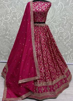 For A Fancy Designer Look,Grab These Lehenga Choli With Dupatta in Fine Colored.These Lehenga And Choli Are Rimzim Viscose And Dupatta Are Fabricated On Rimzim Viscose Pair.Its Beautified With Designer Sequance, Jari Embroidery Work.