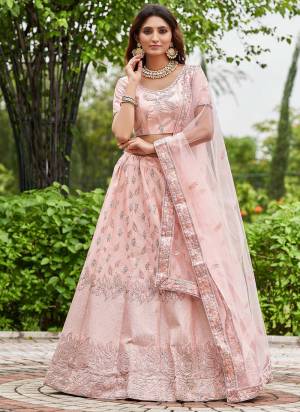 Looking These Partywear Lehenga Choli in Fine Colored.These Lehenga Are Satin Silk Choli Are Satin Silk And Dupatta Are Fabricated On Net Pair.Its Beautified With Designer Embroidery Work.