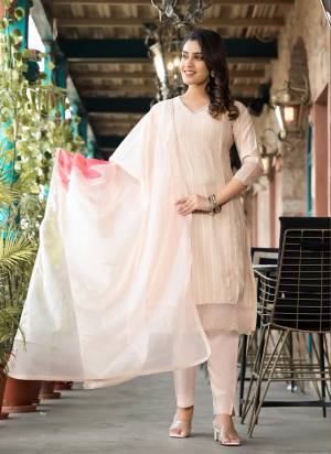 Garb These Beautiful Looking Readymade Suits.These Top Are Silk Blend And Bottom Are Silk Blend And Dupatta Are Organza Fabricated.Its Beautified With Embroidery Work.